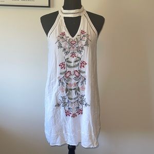 White, Floral Dress